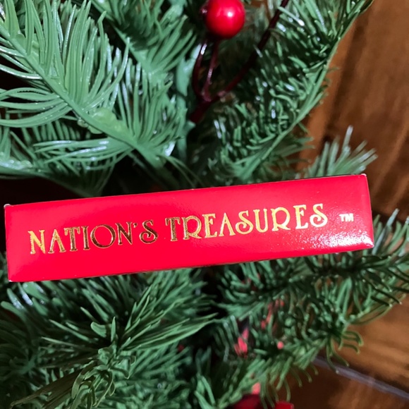 🎄ALASKA-NORTH TO THE FUTURE-NATION'S TREASURES ORNAMENT 24K GOLD FINISHED BRASS - Picture 3 of 3